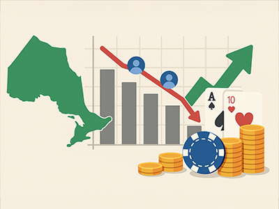 Ontario iGaming Sees 24% Boost in July, Casino Leads Gains