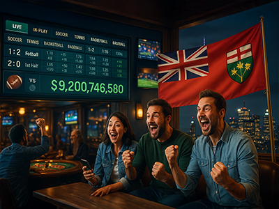 Ontario iGaming Surges Past $9.2B In Record October