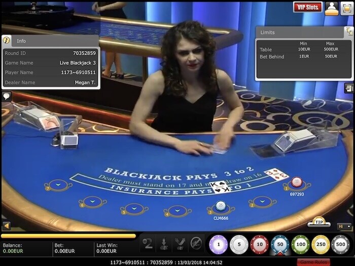 XPRO Live Blackjack