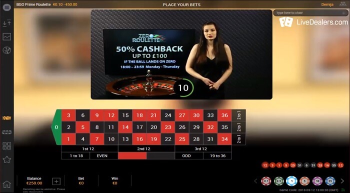 BGO Prime Roulette