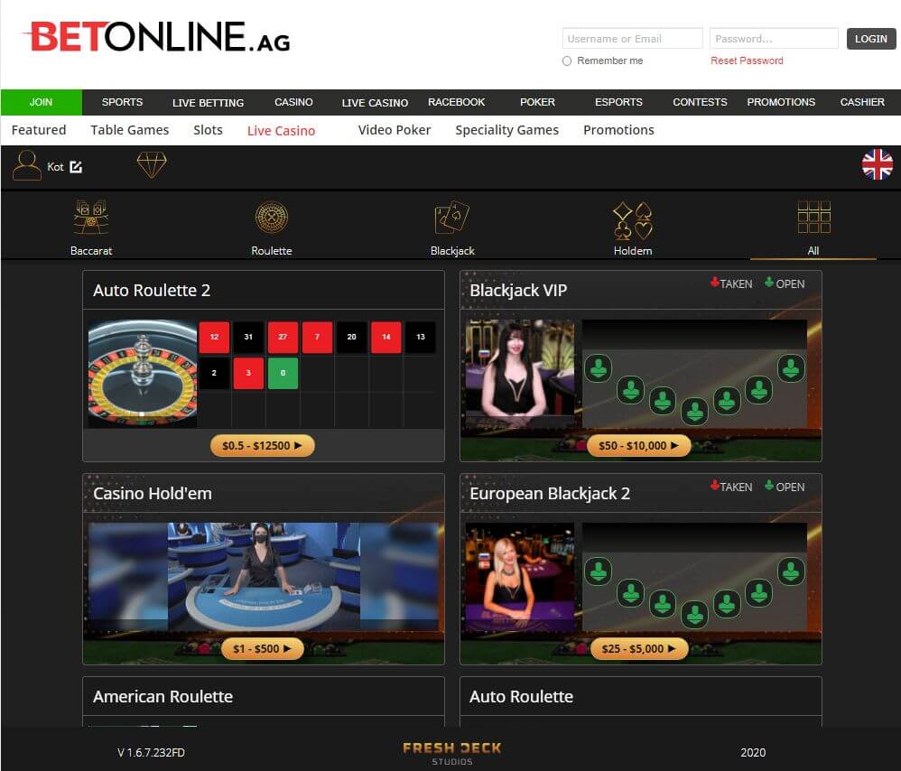 BetOnline Casino