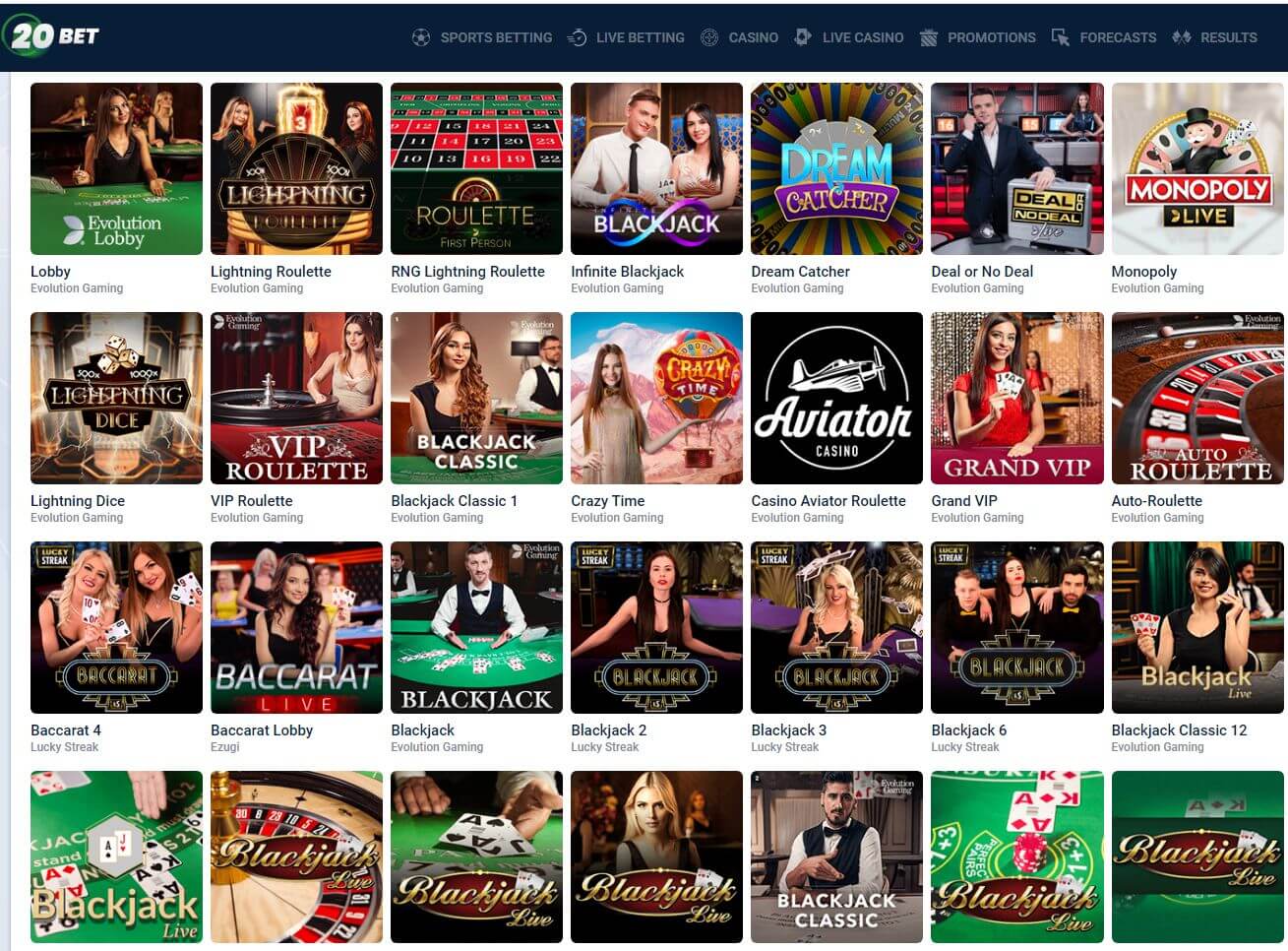 20Bet Casino