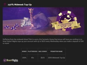 desert-nights-casino-features-match-bonus-on-weekly-level-up-to-250_-in-bonuses-available