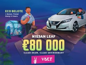 vbet_casino_awards_promotion_with_nissan_leaf_and_€80,000_pool