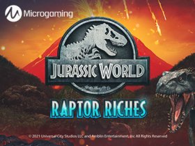 microgaming_joins_dinosaurs_in_new_game_jurassic_world_raptor_riches